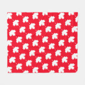 Canadese esdoornblad. CANADA. Patriottisch. Fleece Deken (Voorkant (Horizontaal))