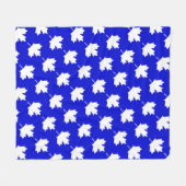 Canadese esdoornblad. CANADA. Patriottisch. Fleece Deken (Voorkant (Horizontaal))