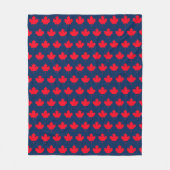 Canadese esdoornblad. CANADA. Patriottisch.  Fleece Deken (Voorkant)
