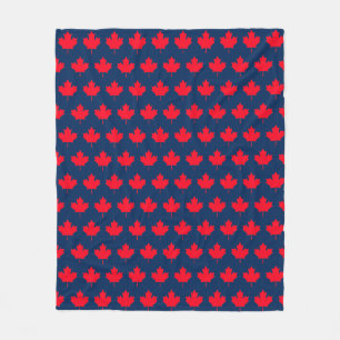 Canadese esdoornblad. CANADA. Patriottisch. Fleece Deken