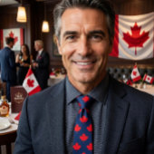 Canadese esdoornblad. CANADA. Patriottisch. Stropdas