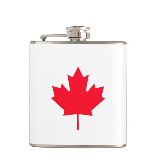 Canadese esdoornblad  heupfles (Voorkant)