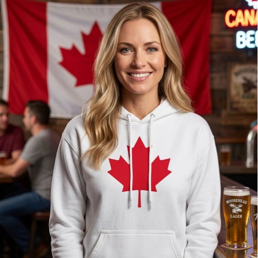 Canadese Esdoornblad Hoodie