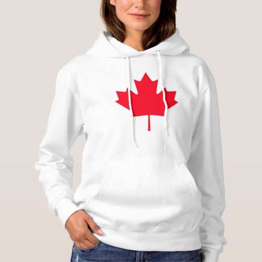 Canadese Esdoornblad Hoodie (Voorkant)