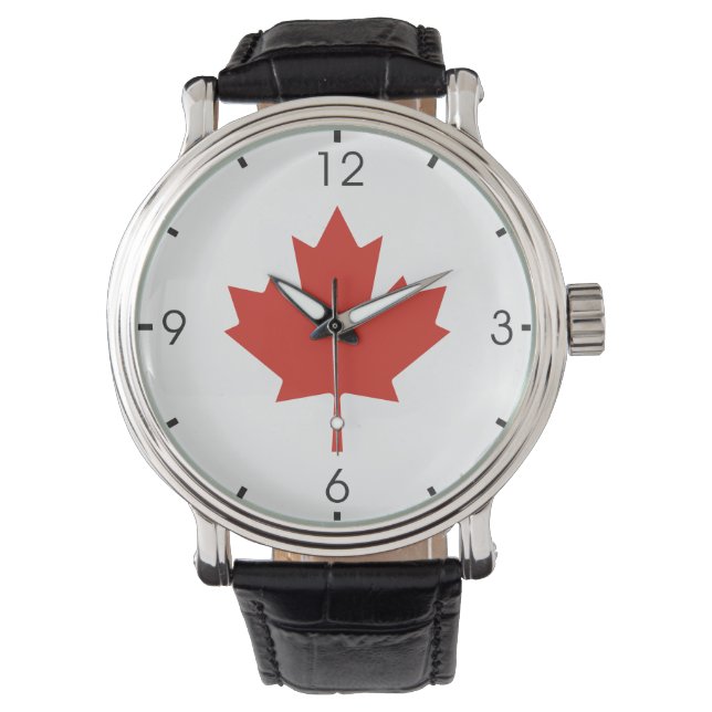 Canadese esdoornblad horloge (Voorkant)