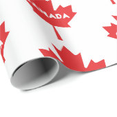 Canadese Esdoornblad Inpakpapier – Rood Canada (Rol Hoek)