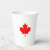 Canadese esdoornblad papieren bekers (Voorkant)