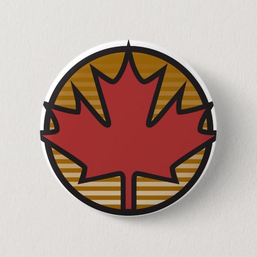 Canadese esdoornblad ronde button 5,7 cm (Voorkant)