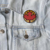 Canadese esdoornblad ronde button 5,7 cm (In situ)
