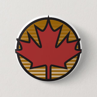 Canadese esdoornblad ronde button 5,7 cm