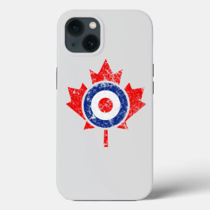 Canadese esdoornblad-rondsel grunge mod stijl iPhone 13 hoesje