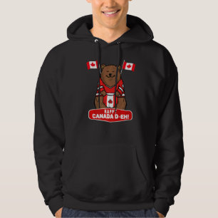 Canadese esdoornblad vlag Happy Canada Day Eh Hoodie