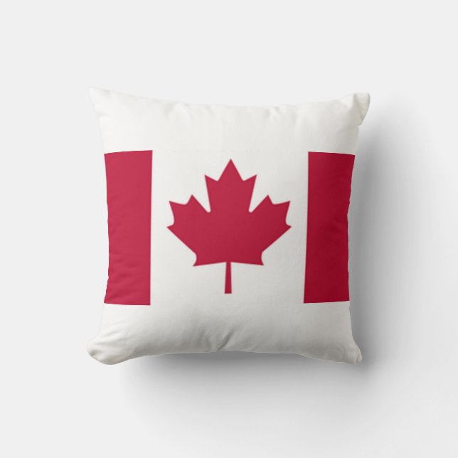 Canadese esdoornblad vlag kussen (Voorkant)