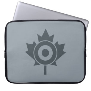 Canadese esdoornbladrondeel doelmod laptop sleeve