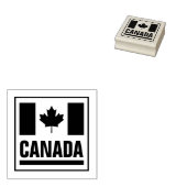 Canadese esdoornbladvlag van Canada op maat Rubberstempel (Gestempeld)