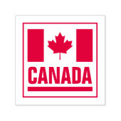 Canadese esdoornbladvlag van Canada Zelfinktende Stempel (Design)