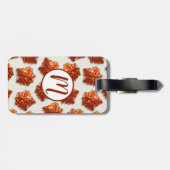 Canadese Esdoornsiroop Snoepjes Patroon Bagagelabel (Achterkant horizontaal)