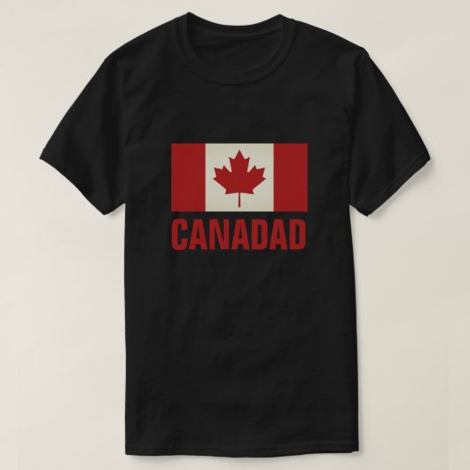  Canadese esdoornvlag zwart van Canada T-shirt (Design voorkant)