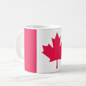 Canadese esple leaf classic flag koffiemok (Voorkant links)
