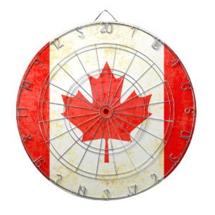 Canadese esple leaf flag verouderde style dart boa dartbord