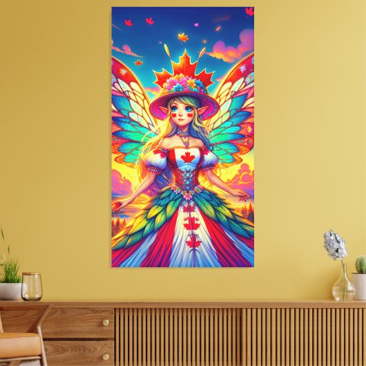 Canadese fee canvas afdruk (Insitu (Woonkamer))