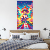 Canadese fee canvas afdruk (Insitu (Slaapkamer))