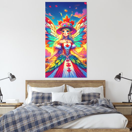 Canadese fee canvas afdruk (Insitu (Slaapkamer))