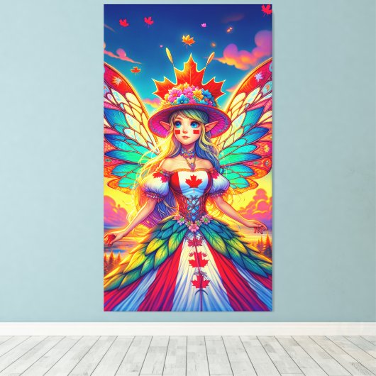 Canadese fee canvas afdruk (Insitu (Houten vloer))