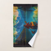 Canadese First Nations Paddler en Kano Handdoek (Handdoek)