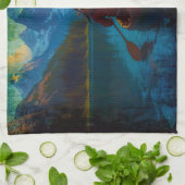 Canadese First Nations Paddler en Kano Theedoek (Gevouwen)