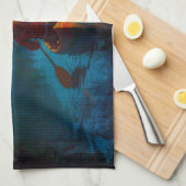 Canadese First Nations Paddler en Kano Theedoek (Quarter Fold)