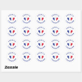 Canadese Franse roots Ronde Sticker (Vel)
