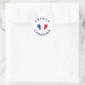 Canadese Franse roots Ronde Sticker (Tas)
