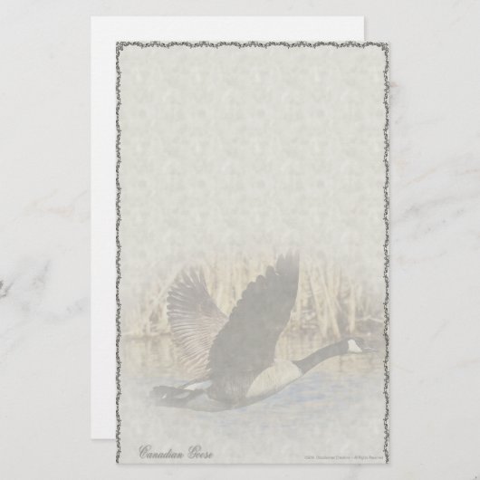 Canadese Gans Aangepaste Briefpapier (Voorkant / Achterkant)