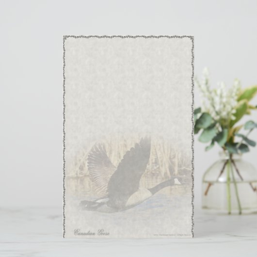 Canadese Gans Aangepaste Briefpapier (Staand voorkant)