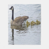 Canadese gans en goslings fleece deken (Voorkant)