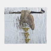 Canadese gans en goslings fleece deken (Voorkant (Horizontaal))
