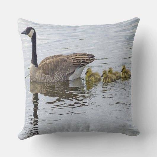 Canadese gans en goslings kussen (Achterkant)