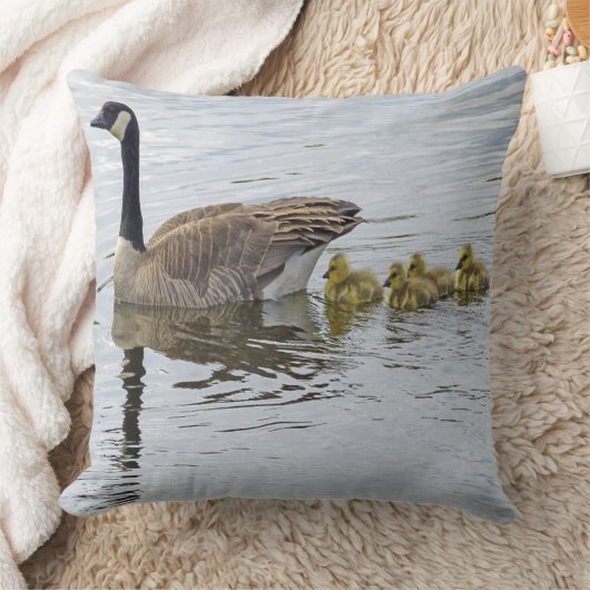 Canadese gans en goslings kussen (Deken)