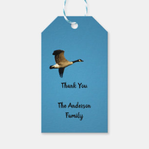 Canadese gans in vlucht cadeaulabel