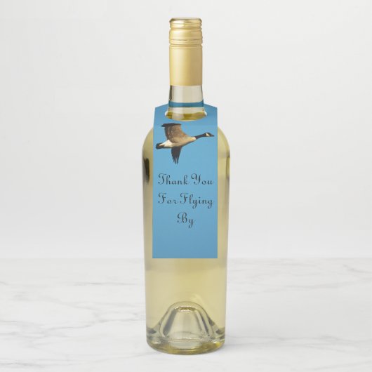 Canadese gans in vlucht flessenhanger (Op fles)