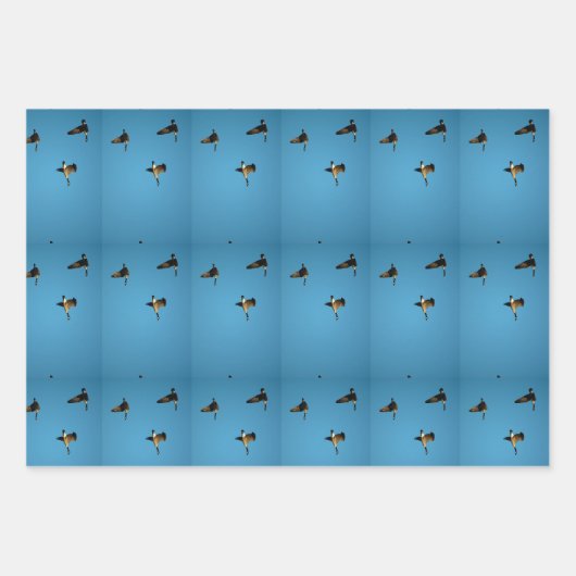 Canadese gans in vlucht inpakpapier vel (Voorkant 2)