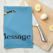 Canadese gans in vlucht theedoek (Quarter Fold)