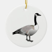 Canadese gans keramisch ornament (Voorkant)