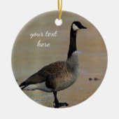 Canadese gans keramisch ornament (Voorkant)