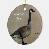 Canadese gans keramisch ornament (Links)