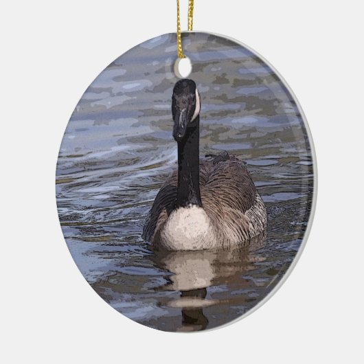 Canadese gans keramisch ornament (Links)