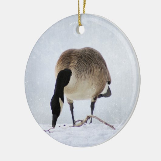 Canadese gans keramisch ornament (Links)