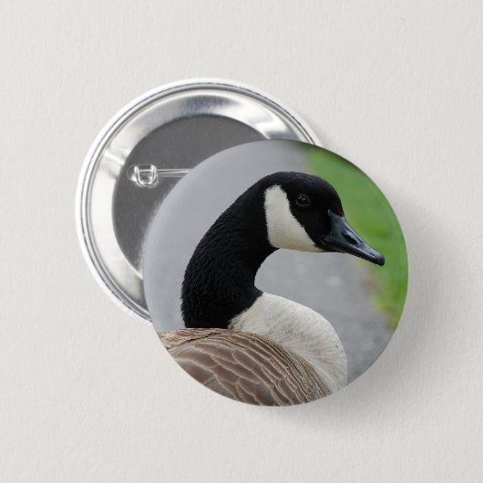 Canadese gans ronde button 5,7 cm (Voorkant /achterkant)