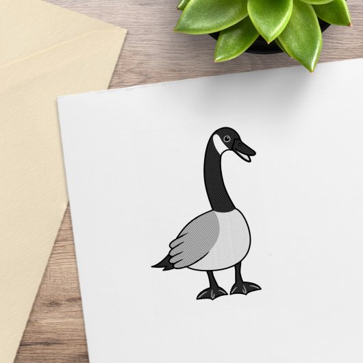 Canadese gans rubberstempel